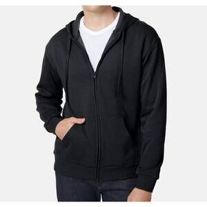 NEW ALTERNATIVE cozy zip hoodie in black